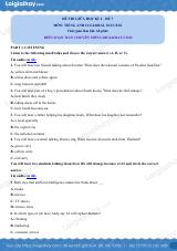 Đề thi giữa kì 2 Tiếng Anh 12 Global Success - Đề số 7